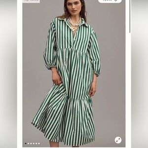 Maeve The Bettina Tiered Shirt Dress